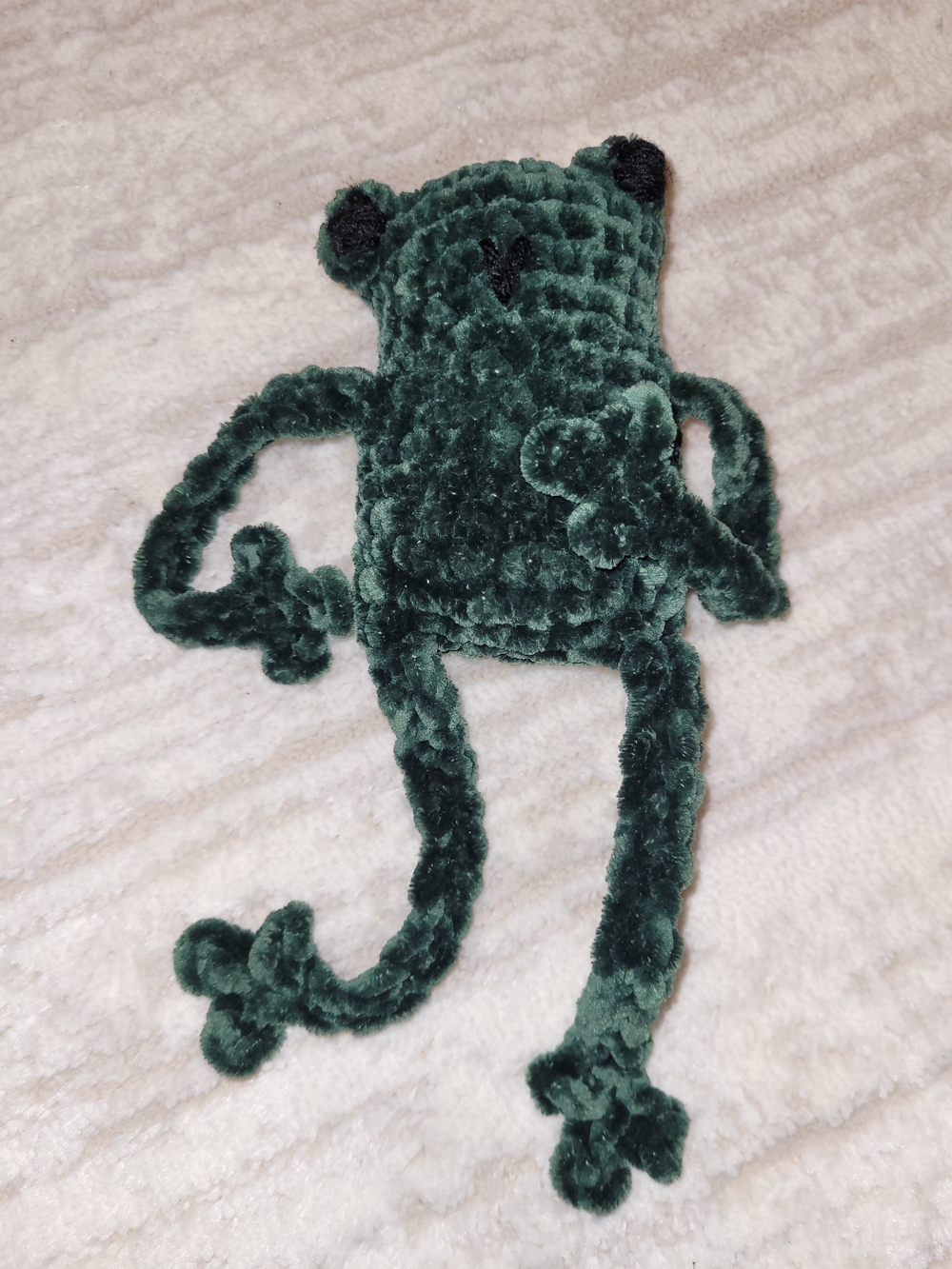Plush Dark Green Frog